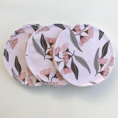 Washable breastfeeding pad set - Dusk Foragers Gumblossoms