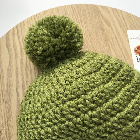 Child’s Beanie (Guava) - size 9 months to 2 years