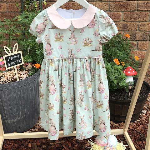 Easter Bilby Dress - Size 3 - Mint/Aqua